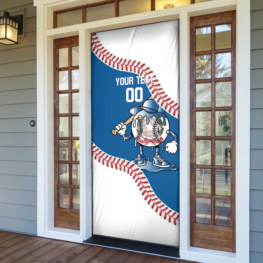Italy 2026 Baseball Custom Door Cover Go Champions Drip Style