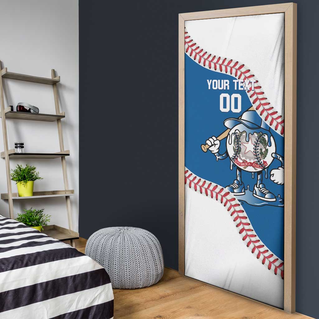 Italy 2026 Baseball Custom Door Cover Go Champions Drip Style