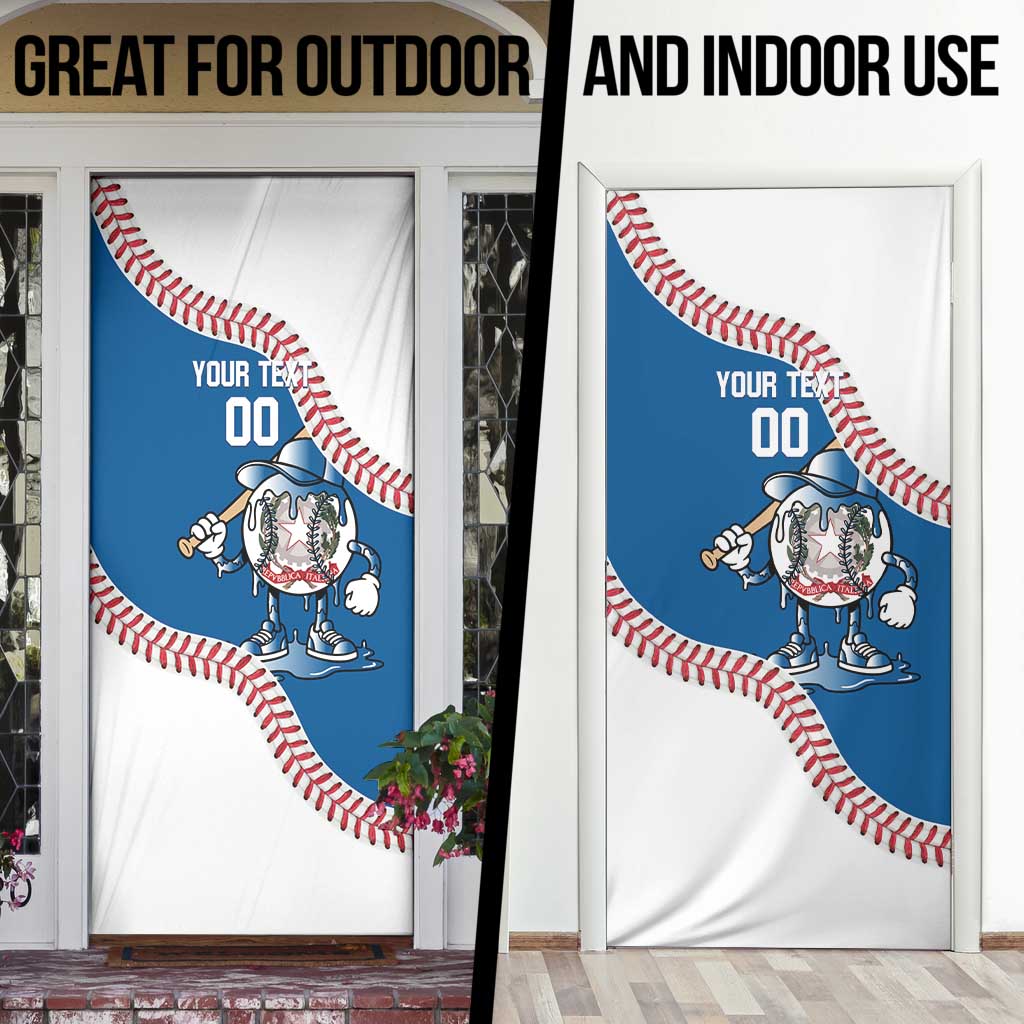 Italy 2026 Baseball Custom Door Cover Go Champions Drip Style