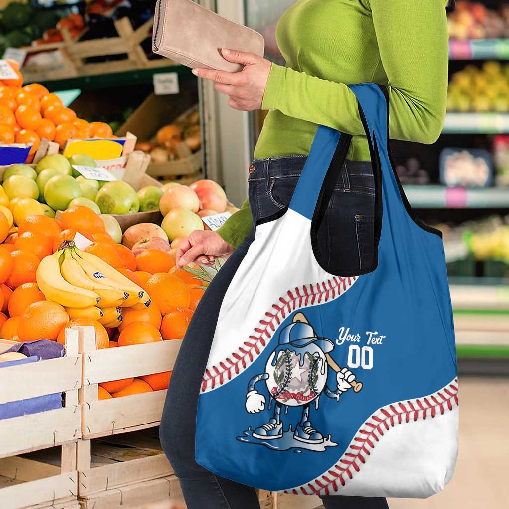 Italy 2026 Baseball Custom Grocery Bag Go Champions Drip Style