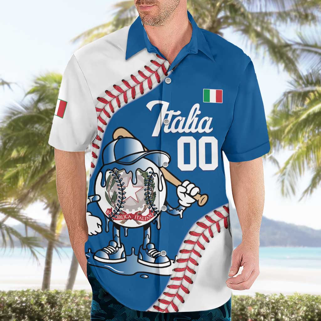 Italy 2026 Baseball Custom Hawaiian Shirt Go Champions Drip Style