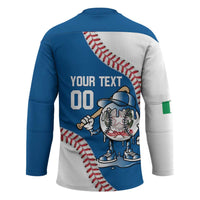 Italy 2026 Baseball Custom Hockey Jersey Go Champions Drip Style