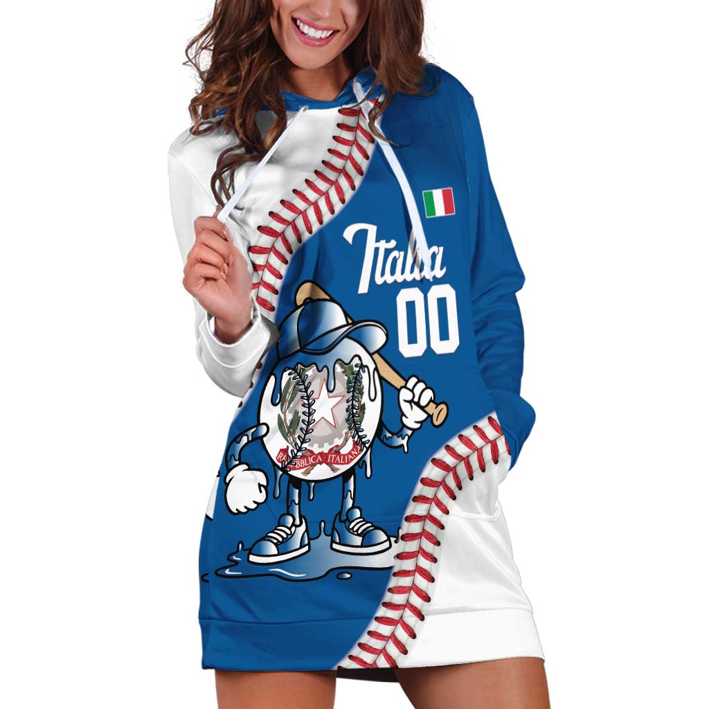 Italy 2026 Baseball Custom Hoodie Dress Go Champions Drip Style