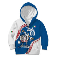 Italy 2026 Baseball Custom Kid Hoodie Go Champions Drip Style