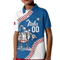 Italy 2026 Baseball Custom Kid Polo Shirt Go Champions Drip Style