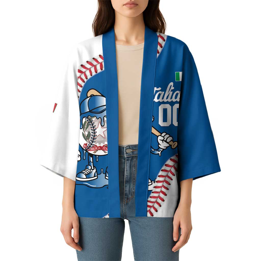 Italy 2026 Baseball Custom Kimono Go Champions Drip Style