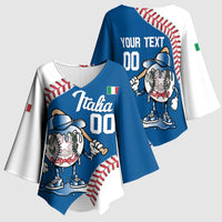 Italy 2026 Baseball Custom Kimono Sleeve Blouse Go Champions Drip Style