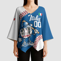 Italy 2026 Baseball Custom Kimono Sleeve Blouse Go Champions Drip Style