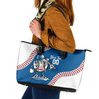 Italy 2026 Baseball Custom Leather Tote Bag Go Champions Drip Style