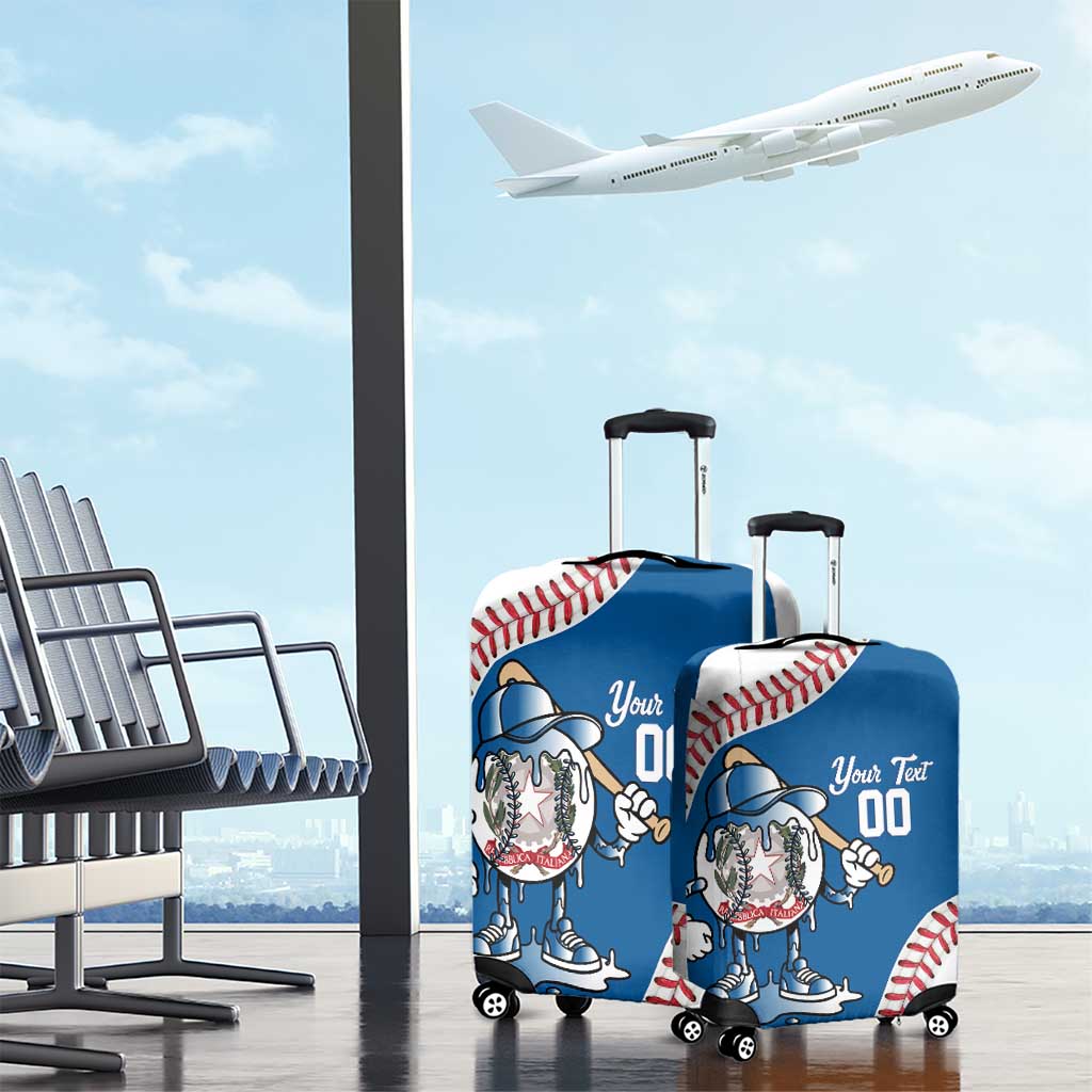 Italy 2026 Baseball Custom Luggage Cover Go Champions Drip Style