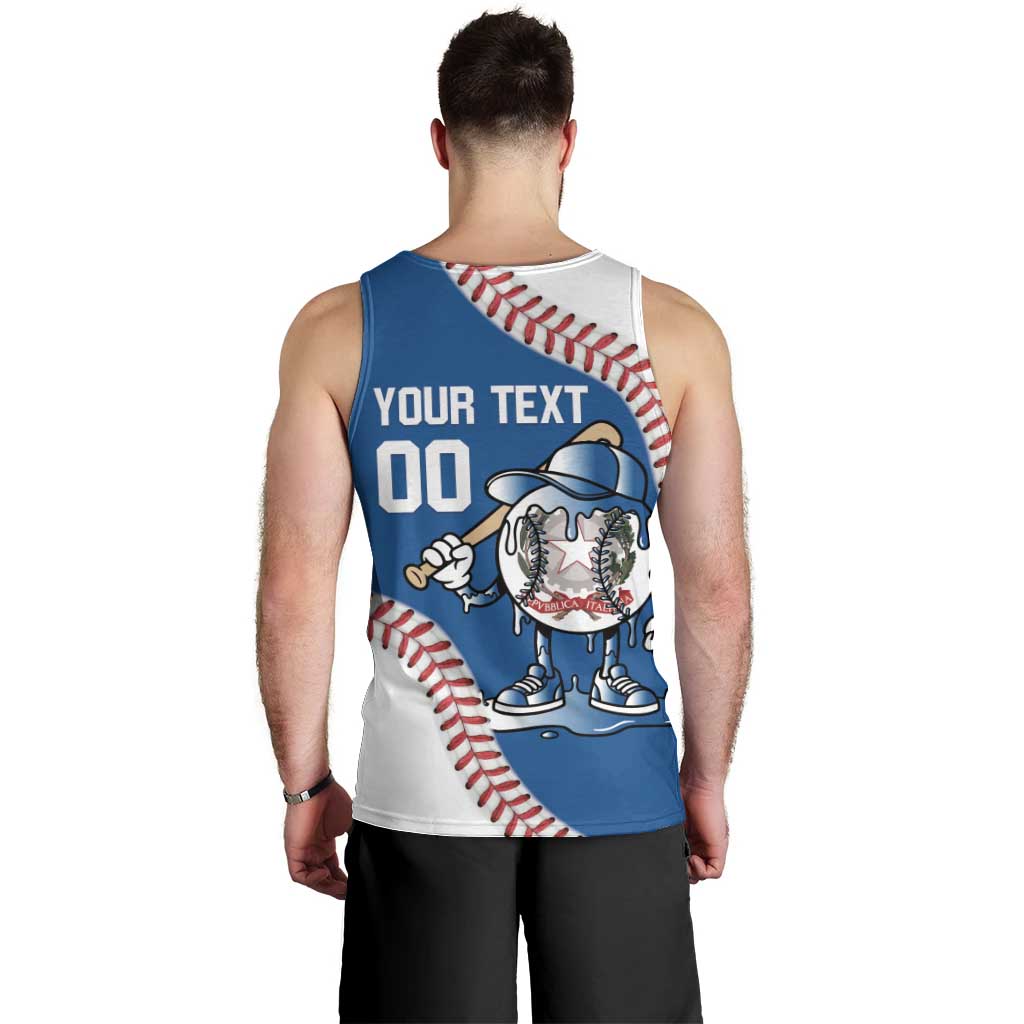 Italy 2026 Baseball Custom Men Tank Top Go Champions Drip Style