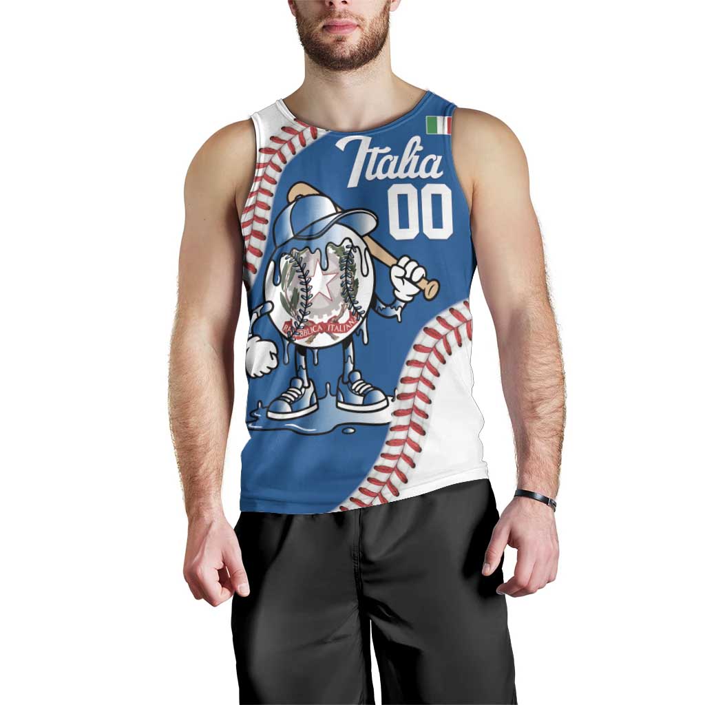 Italy 2026 Baseball Custom Men Tank Top Go Champions Drip Style