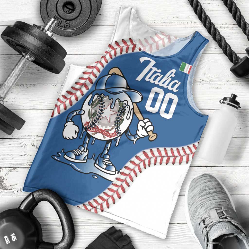 Italy 2026 Baseball Custom Men Tank Top Go Champions Drip Style