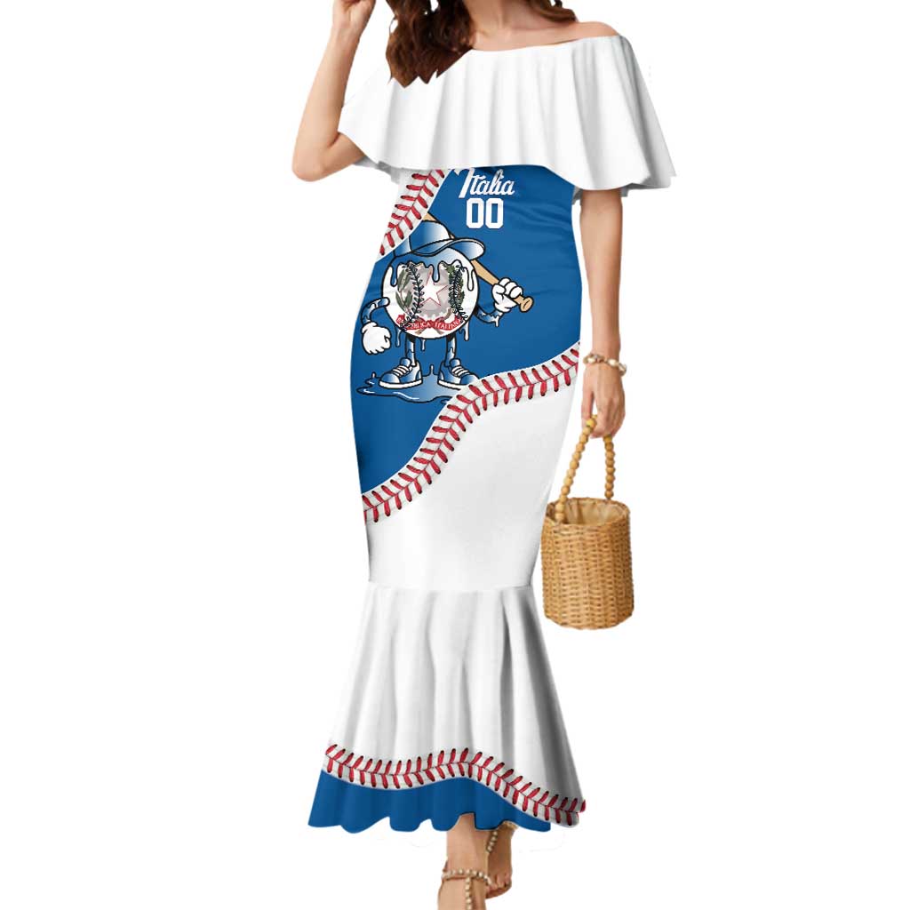 Italy 2026 Baseball Custom Mermaid Dress Go Champions Drip Style