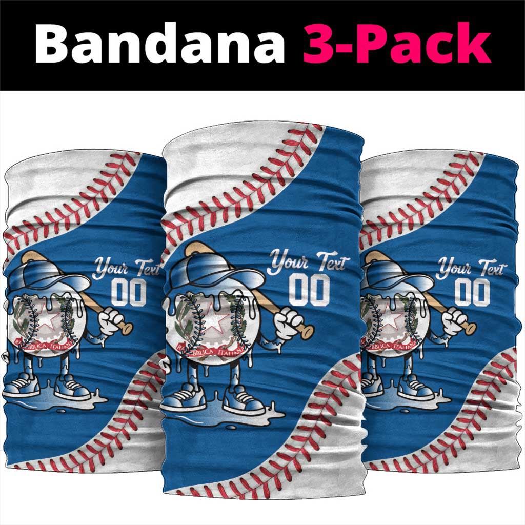 Italy 2026 Baseball Custom Neck Gaiter Go Champions Drip Style