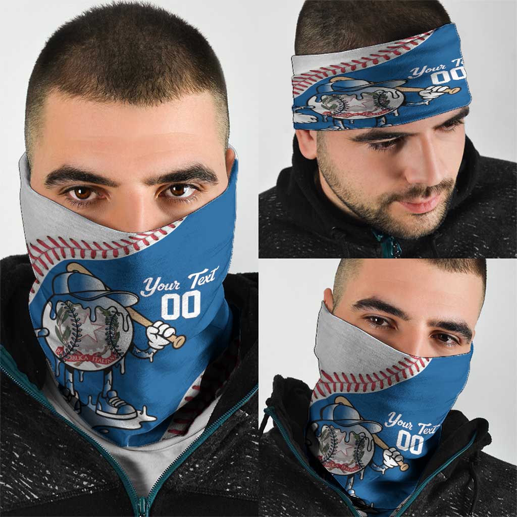 Italy 2026 Baseball Custom Neck Gaiter Go Champions Drip Style