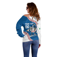 Italy 2026 Baseball Custom Off Shoulder Sweater Go Champions Drip Style