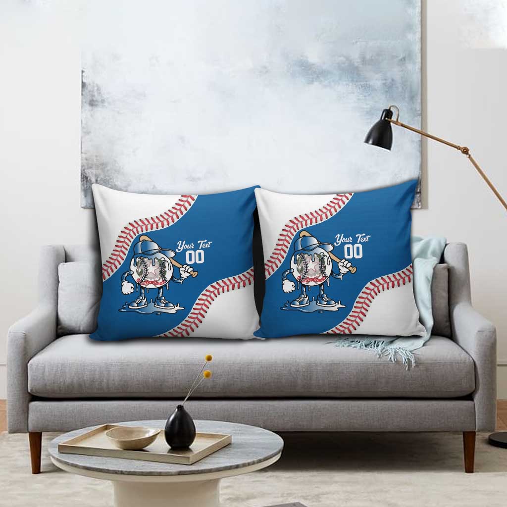 Italy 2026 Baseball Custom Pillow Cover Go Champions Drip Style