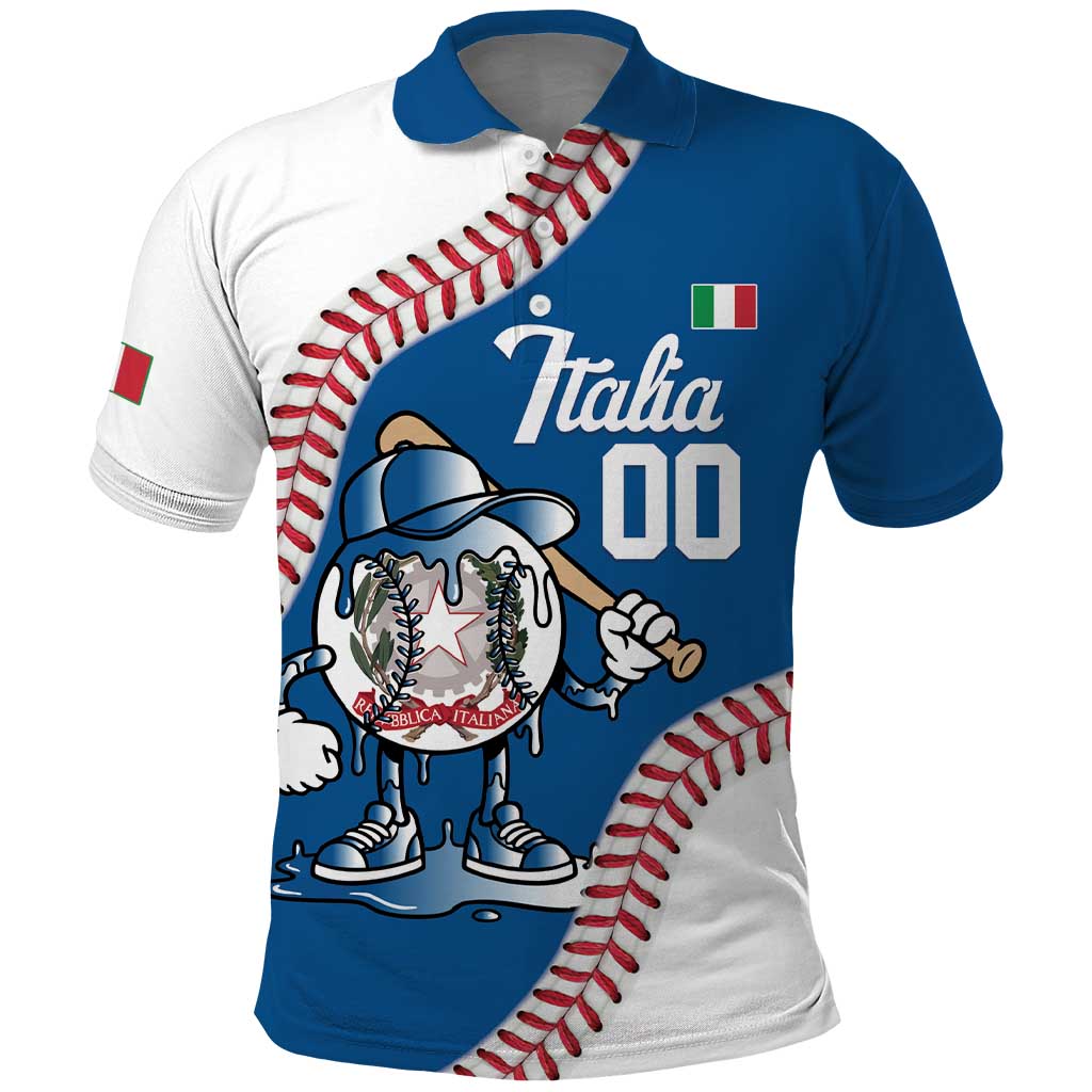 Italy 2026 Baseball Custom Polo Shirt Go Champions Drip Style
