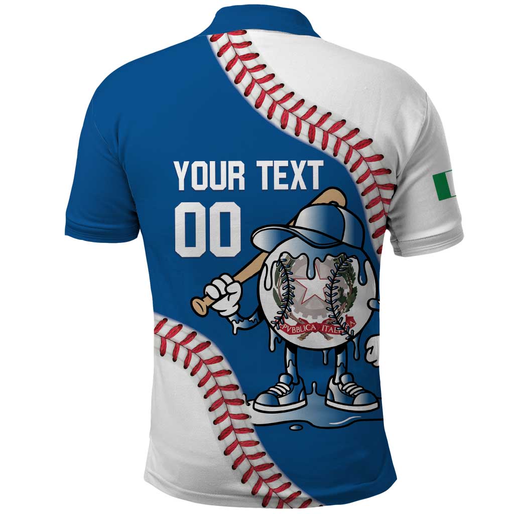 Italy 2026 Baseball Custom Polo Shirt Go Champions Drip Style