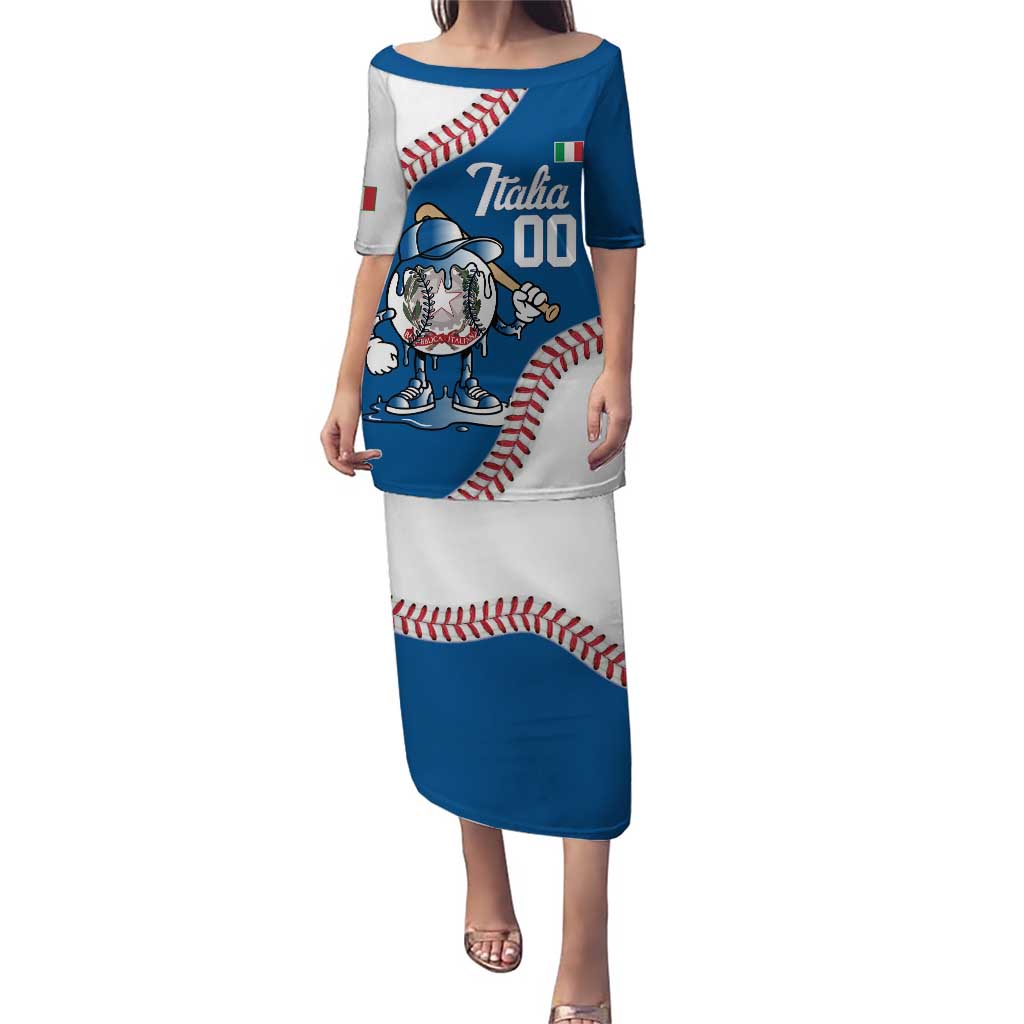 Italy 2026 Baseball Custom Puletasi Go Champions Drip Style