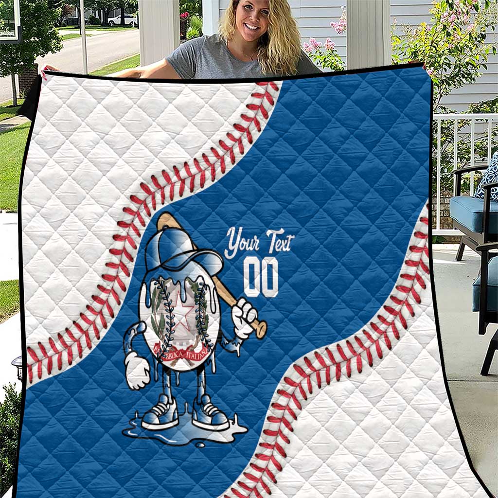 Italy 2026 Baseball Custom Quilt Go Champions Drip Style