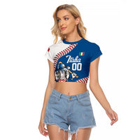 Italy 2026 Baseball Custom Raglan Cropped T Shirt Go Champions Drip Style