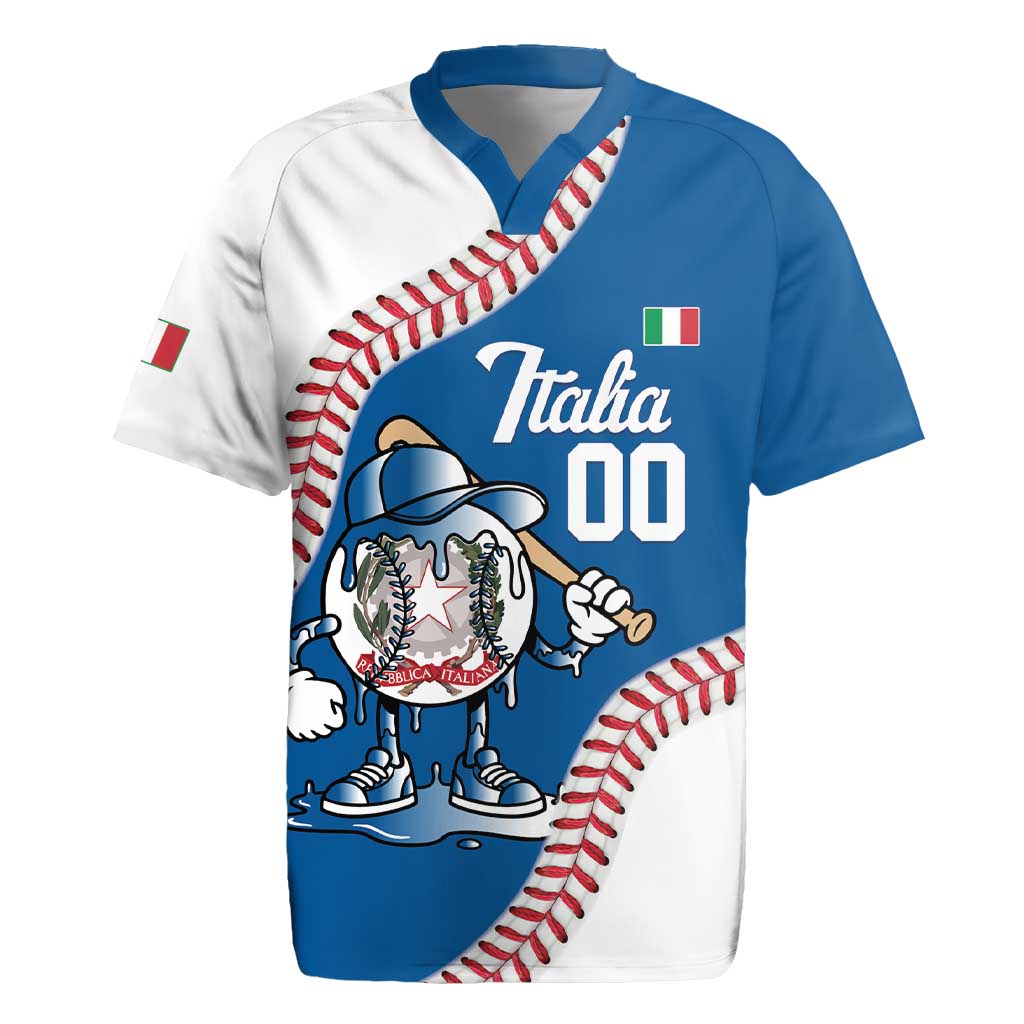 Italy 2026 Baseball Custom Rugby Jersey Go Champions Drip Style