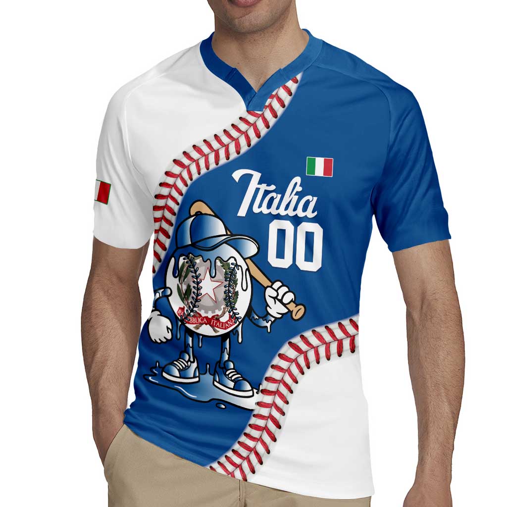 Italy 2026 Baseball Custom Rugby Jersey Go Champions Drip Style