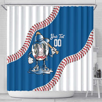 Italy 2026 Baseball Custom Shower Curtain Go Champions Drip Style