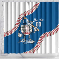Italy 2026 Baseball Custom Shower Curtain Go Champions Drip Style