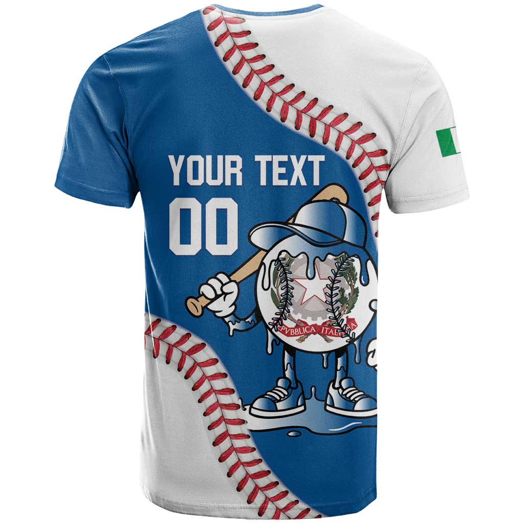 Italy 2026 Baseball Custom T Shirt Go Champions Drip Style