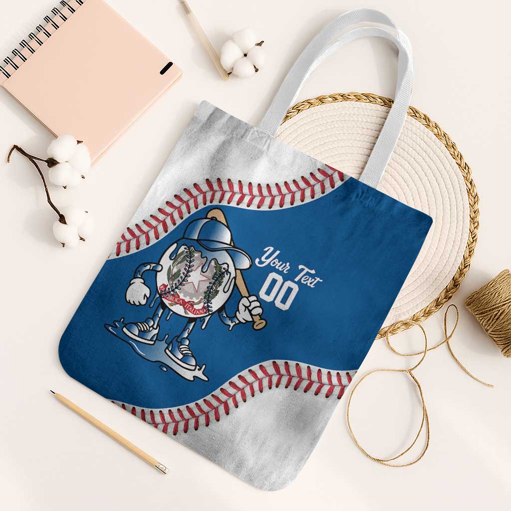 Italy 2026 Baseball Custom Tote Bag Go Champions Drip Style