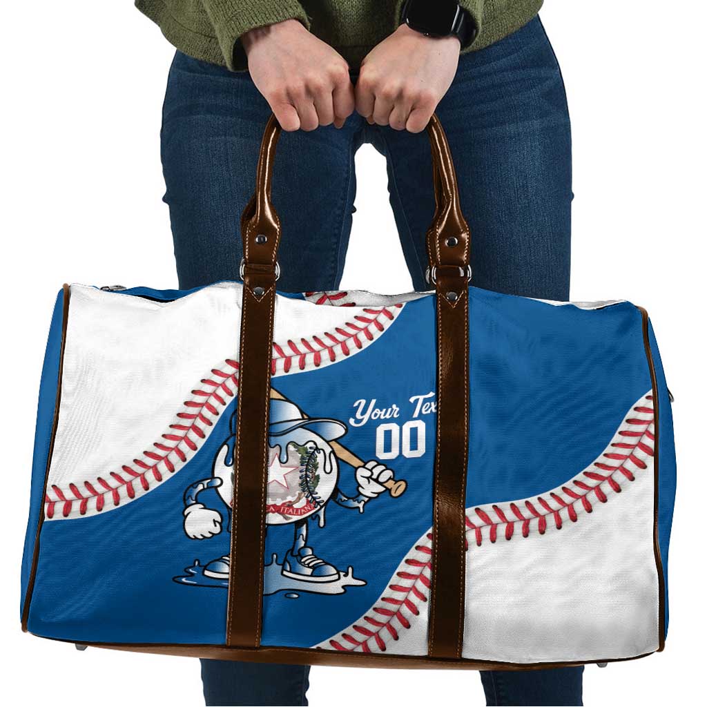 Italy 2026 Baseball Custom Travel Bag Go Champions Drip Style