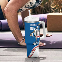 Italy 2026 Baseball Custom Tumbler With Handle Go Champions Drip Style