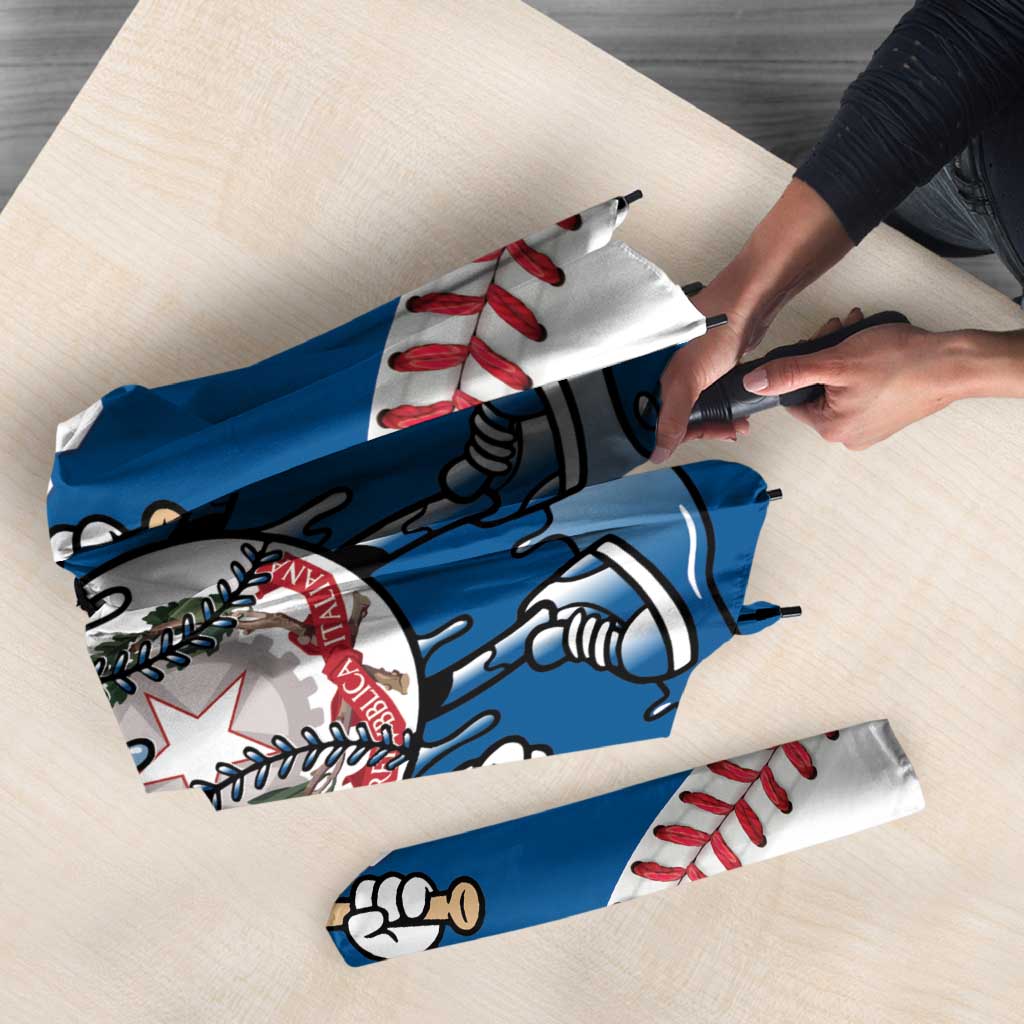 Italy 2026 Baseball Custom Umbrella Go Champions Drip Style