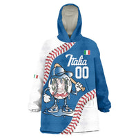 Italy 2026 Baseball Custom Wearable Blanket Hoodie Go Champions Drip Style
