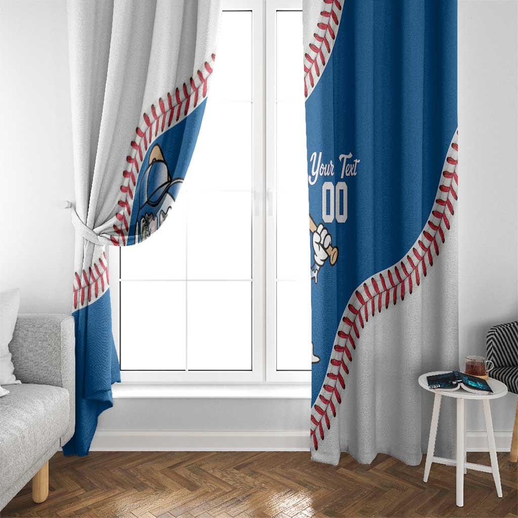 Italy 2026 Baseball Custom Window Curtain Go Champions Drip Style