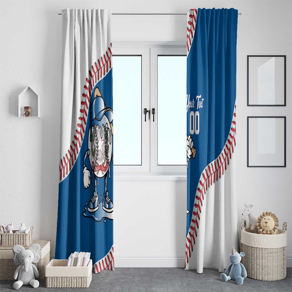 Italy 2026 Baseball Custom Window Curtain Go Champions Drip Style
