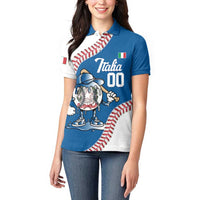 Italy 2026 Baseball Custom Women Polo Shirt Go Champions Drip Style