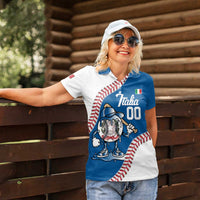 Italy 2026 Baseball Custom Women Polo Shirt Go Champions Drip Style