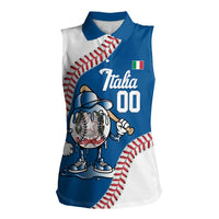 Italy 2026 Baseball Custom Women Sleeveless Polo Shirt Go Champions Drip Style