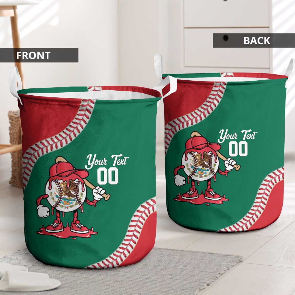Mexico 2026 Baseball Custom Laundry Basket Go Champions Drip Style