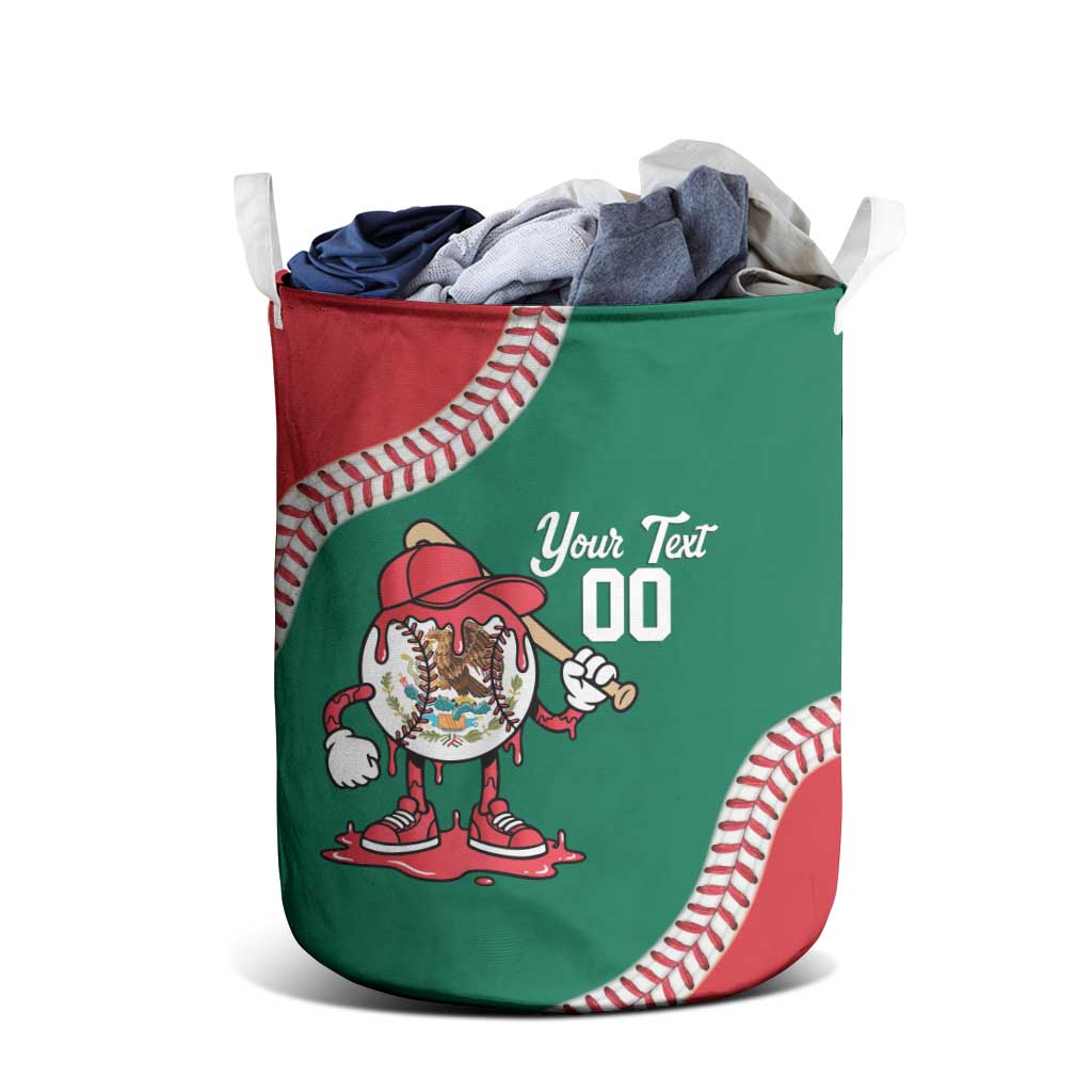 Mexico 2026 Baseball Custom Laundry Basket Go Champions Drip Style