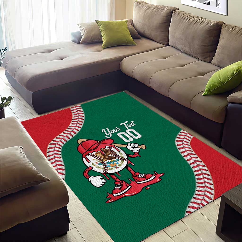 Mexico 2026 Baseball Custom Area Rug Go Champions Drip Style
