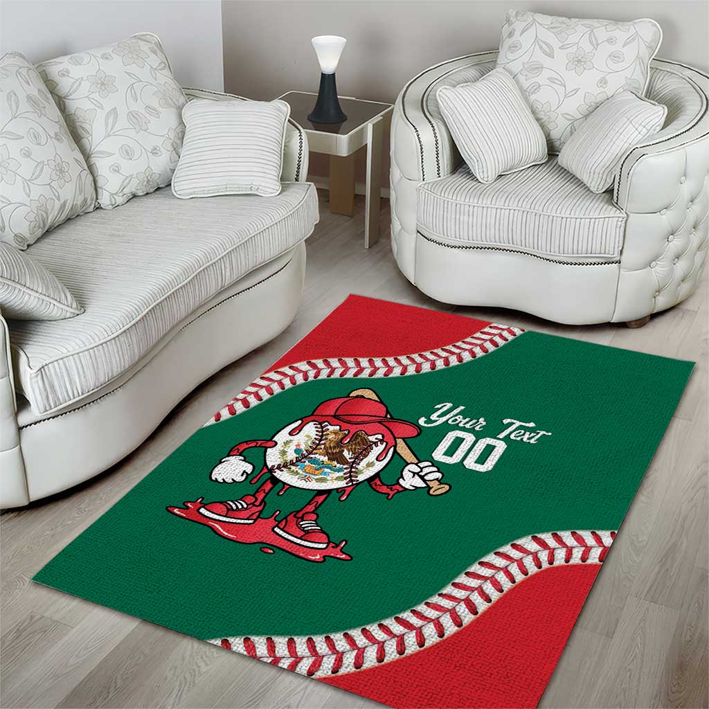 Mexico 2026 Baseball Custom Area Rug Go Champions Drip Style