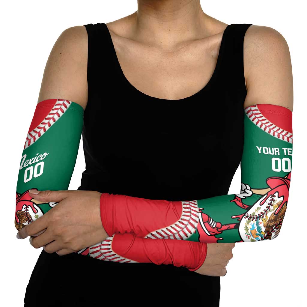 Mexico 2026 Baseball Custom Arm Sleeves Go Champions Drip Style