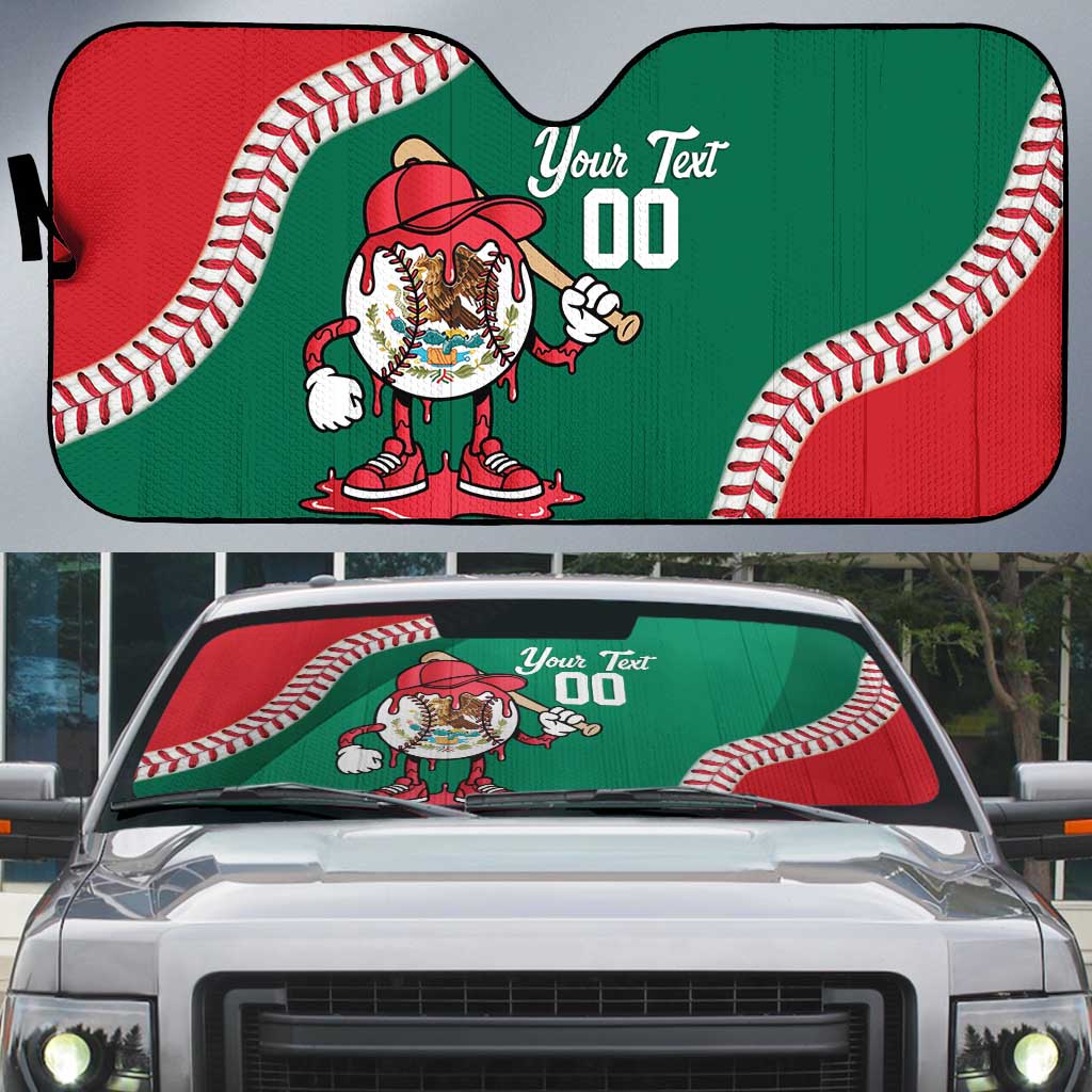 Mexico 2026 Baseball Custom Auto Sun Shade Go Champions Drip Style