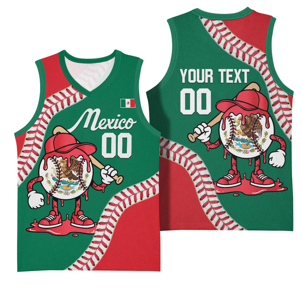 Mexico 2026 Baseball Custom Basketball Jersey Go Champions Drip Style