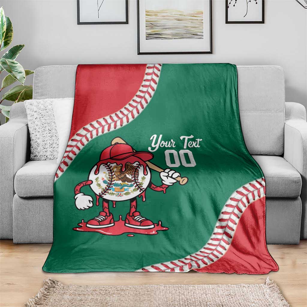 Mexico 2026 Baseball Custom Blanket Go Champions Drip Style